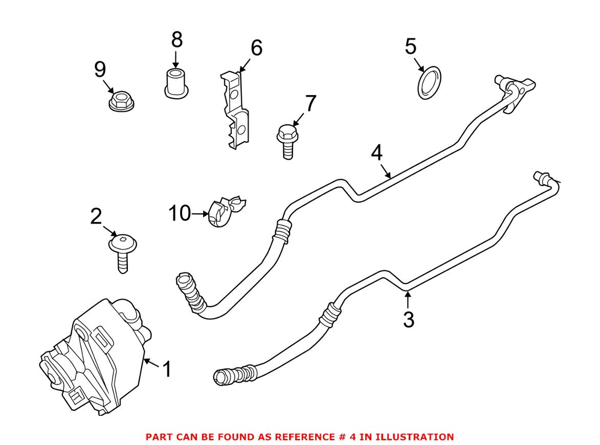 BMW Auto Trans Cooler Line - Outlet 17227577636